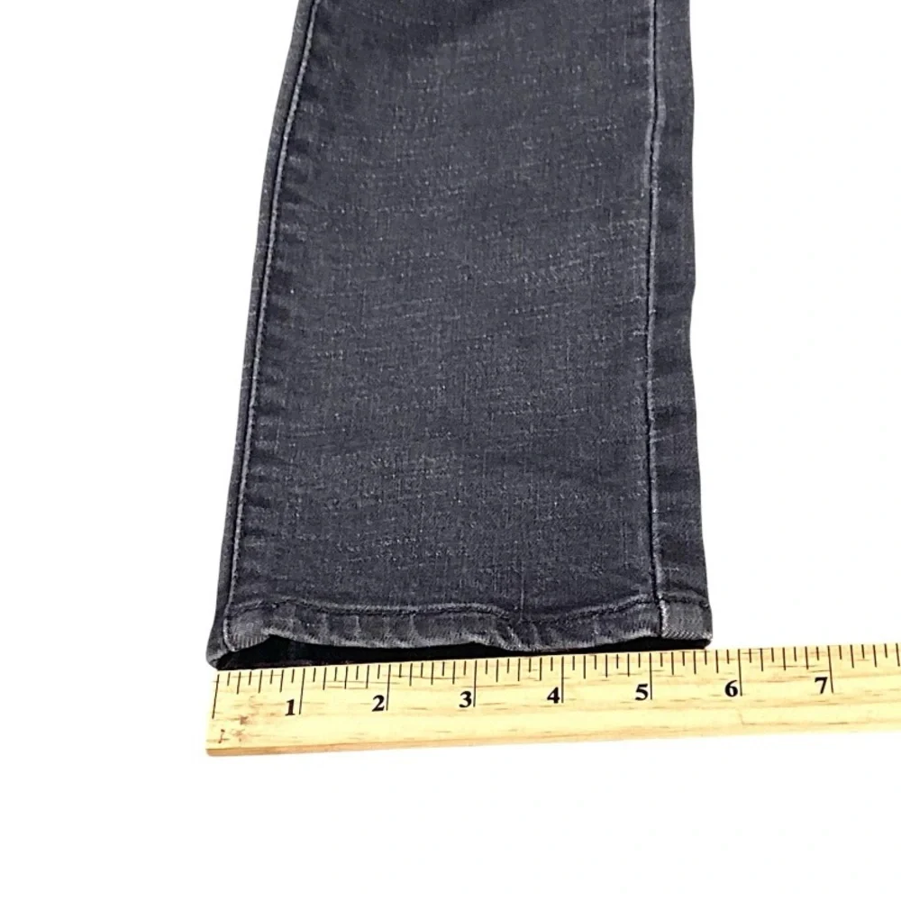 BCBGMAXAZRIA Jeans Womens 26 Graphite Slim Straight Long Biker Rockstar Y2K Club - Picture 5 of 15